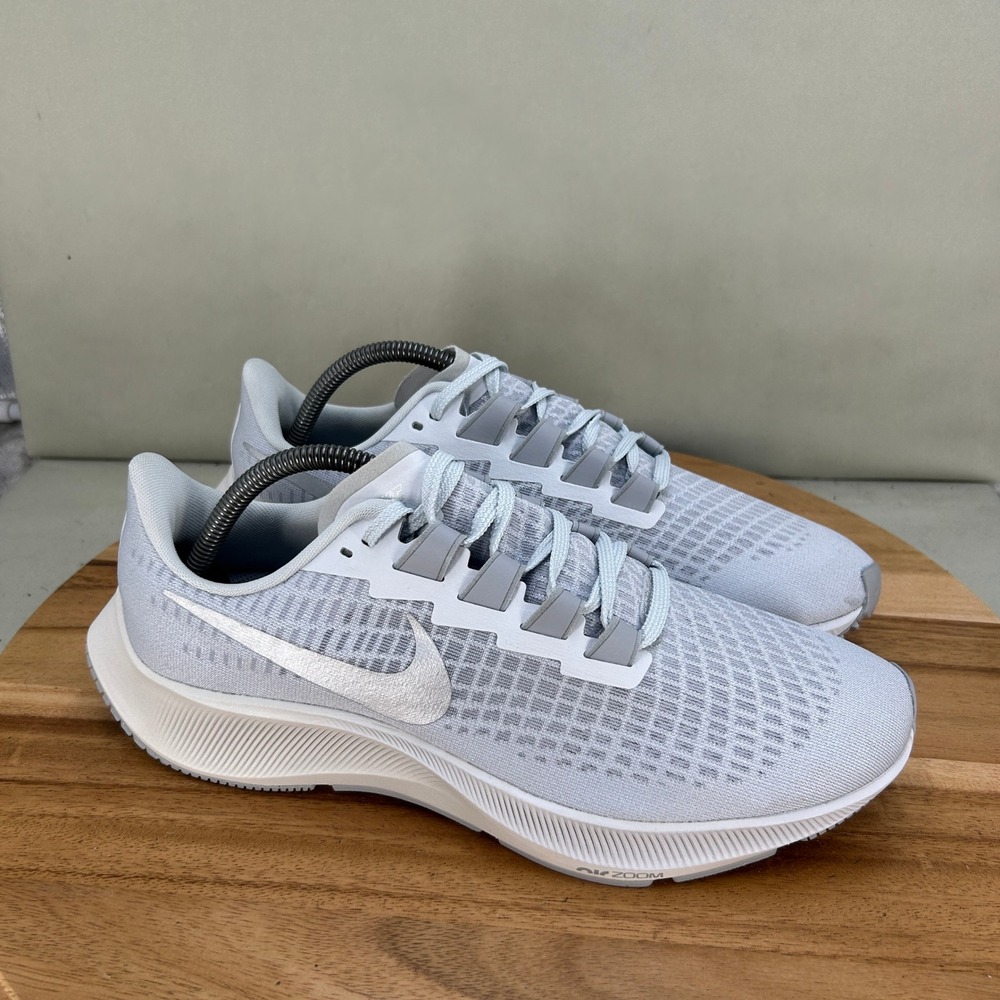 Nike Air Zoom Pegasus 37 Pure Platinum Womens Running Shoes BQ9647-009 Size 11 - Picture 1 of 8